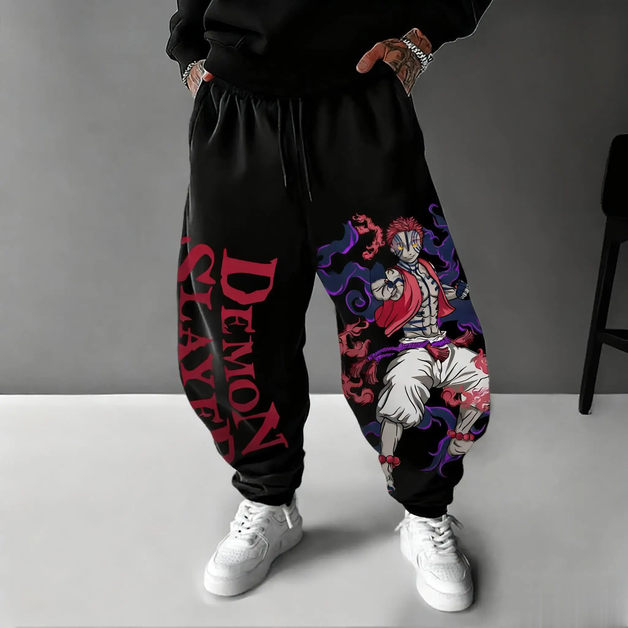 Streetwear Brand Hats - 2026 Demon Slayer Akaza Anime Pants
