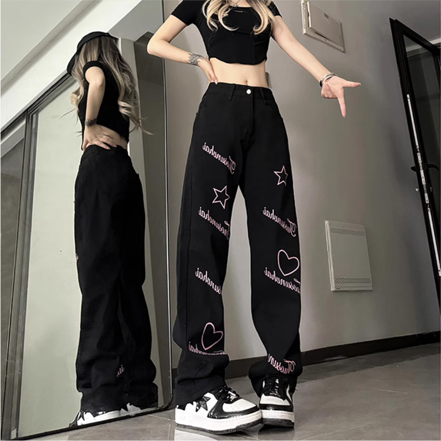 새로운 봄 가을 플러스 사이즈 코튼 브랜드 여성 여자  - Streetwear Brand Denim 리뷰 및 가격