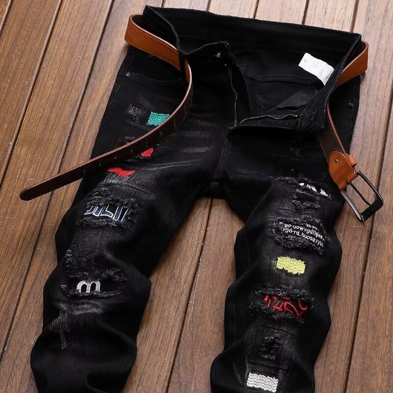 한국 패션 스트리트웨어 브랜드 찢어진 청바지 여름 슬림 - Streetwear Brand Denim 리뷰 및 가격