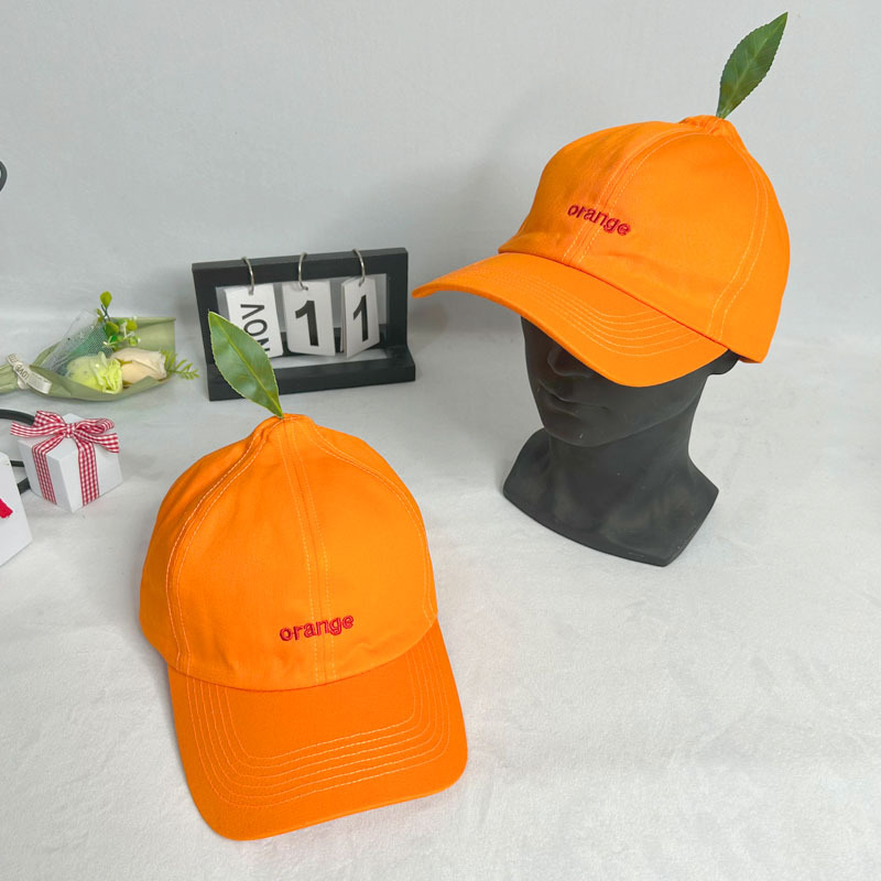 만화 오렌지 유니섹스 캡 캐주얼 플레인 야구 모자 여성 - Streetwear Brand Hats 리뷰 및 가격
