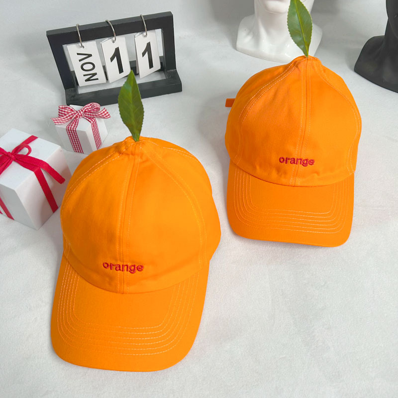 만화 오렌지 유니섹스 캡 캐주얼 플레인 야구 모자 여성 - Streetwear Brand Hats 리뷰 및 가격