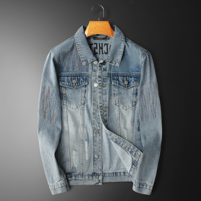 남성용 빈티지 워싱 데님 재킷, 하이엔드 오토바이 데님 - Streetwear Brand Denim 리뷰 및 가격
