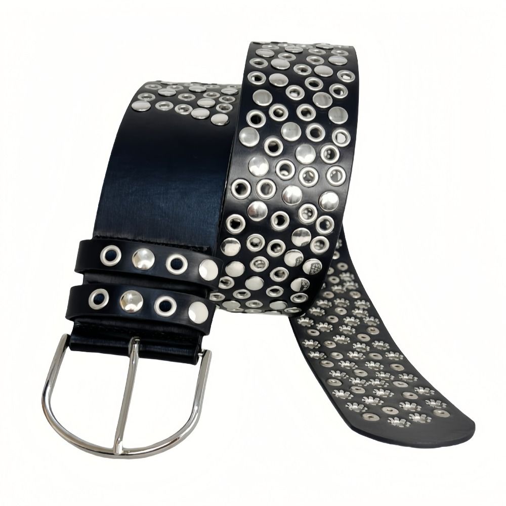 펑크 할로우 아일렛 리벳 벨트 트렌디 브랜드 럭셔리 디 - Streetwear Brand Belts 리뷰 및 가격