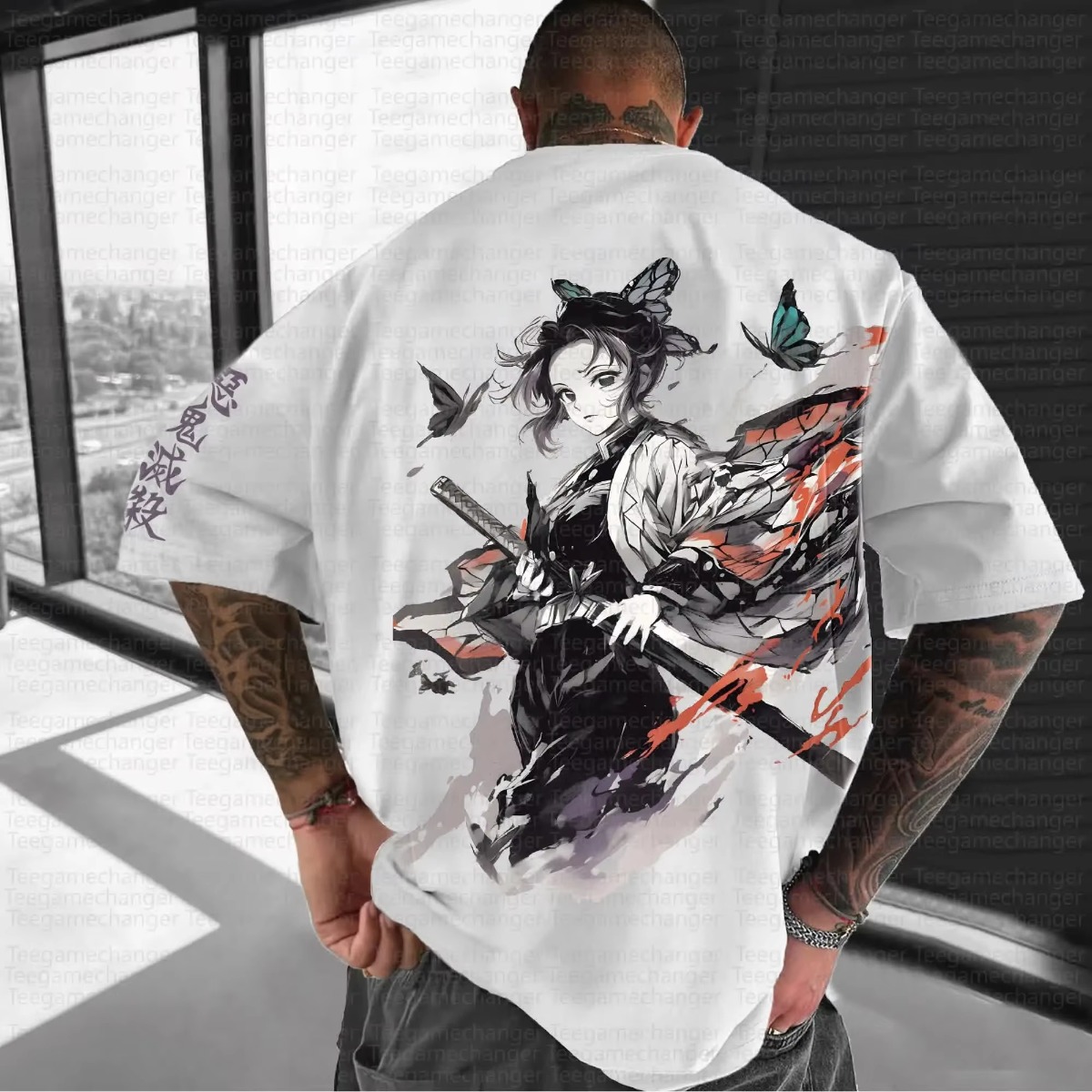 귀멸의 칼날 애니메이션 2025 신상 블랙 화이트 티셔 - Streetwear Brand Japan 리뷰 및 가격