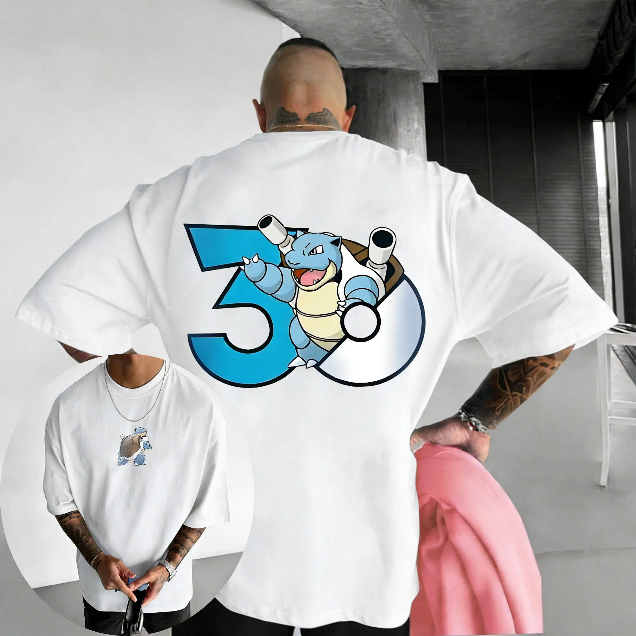 2026 30주년 기념 블라스티즈 프린트 코튼 티셔츠  - Streetwear Brand Hats 리뷰 및 가격