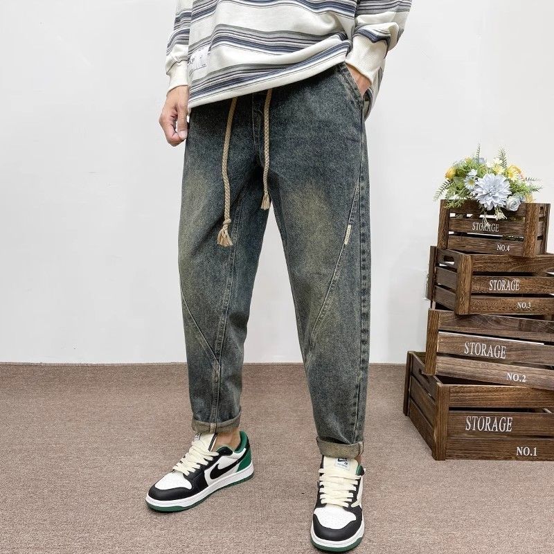 여름 새로운 오리지널 트렌디 브랜드 레트로 청바지 하란 - Streetwear Brand Denim 리뷰 및 가격