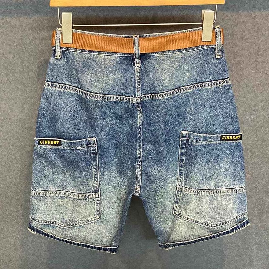 여름 남성 캐주얼 데님 반바지 브랜드 포켓 루즈 스트레 - Streetwear Brand Denim 리뷰 및 가격