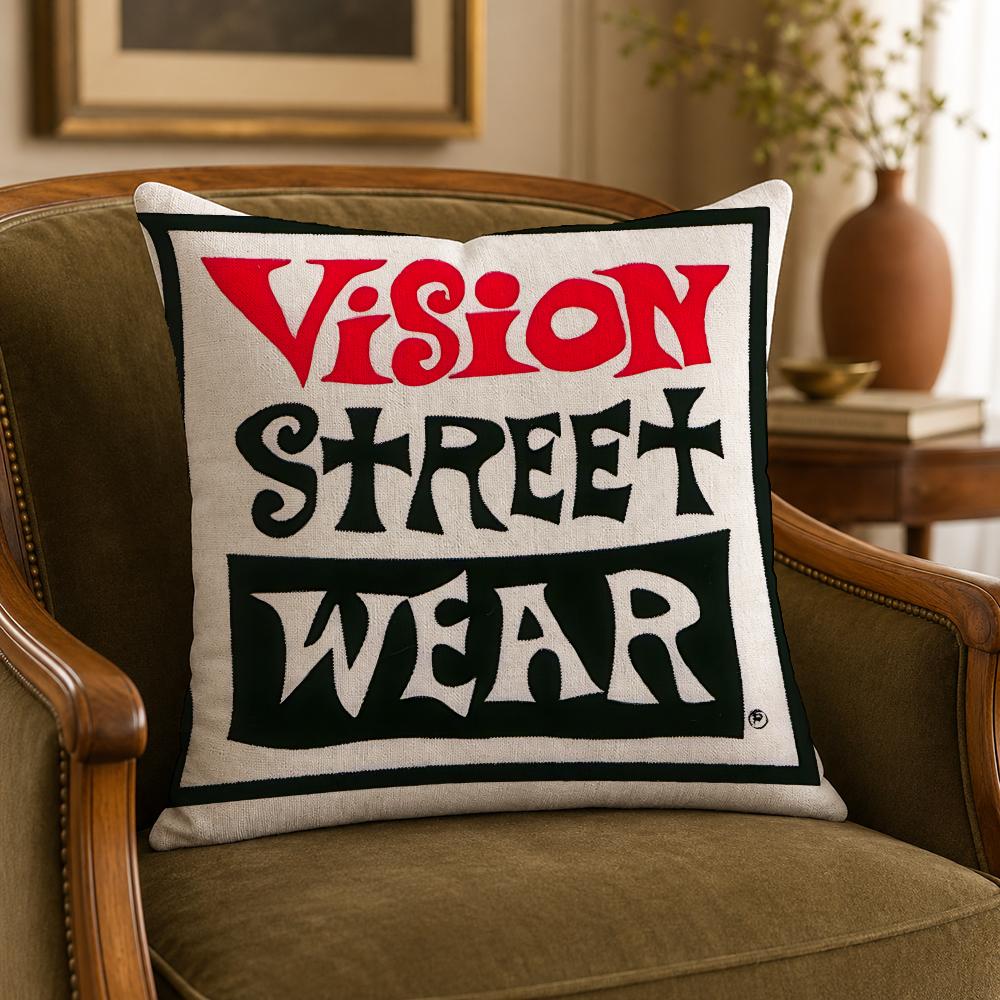 유명 브랜드 V-Vision 스트리트웨어 쿠션 커버,  - Streetwear Brand Home Decor 리뷰 및 가격