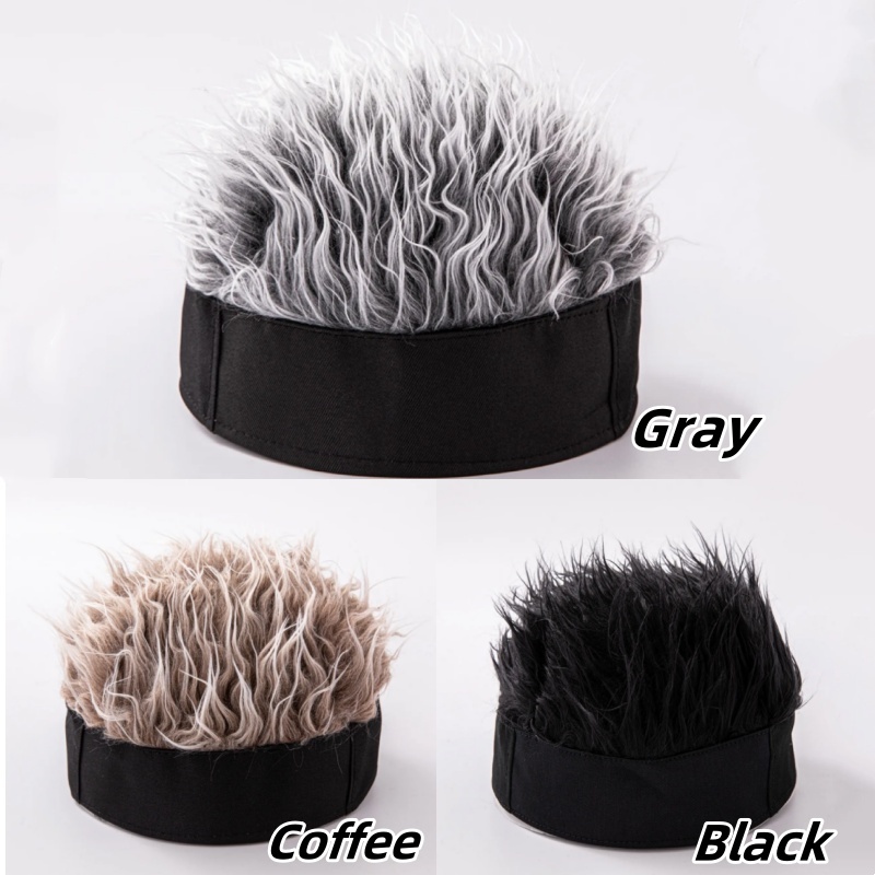 합성 가발 짧은 머리 비니 모자 남성용 스파이크 가발  - Streetwear Brand Hats 리뷰 및 가격